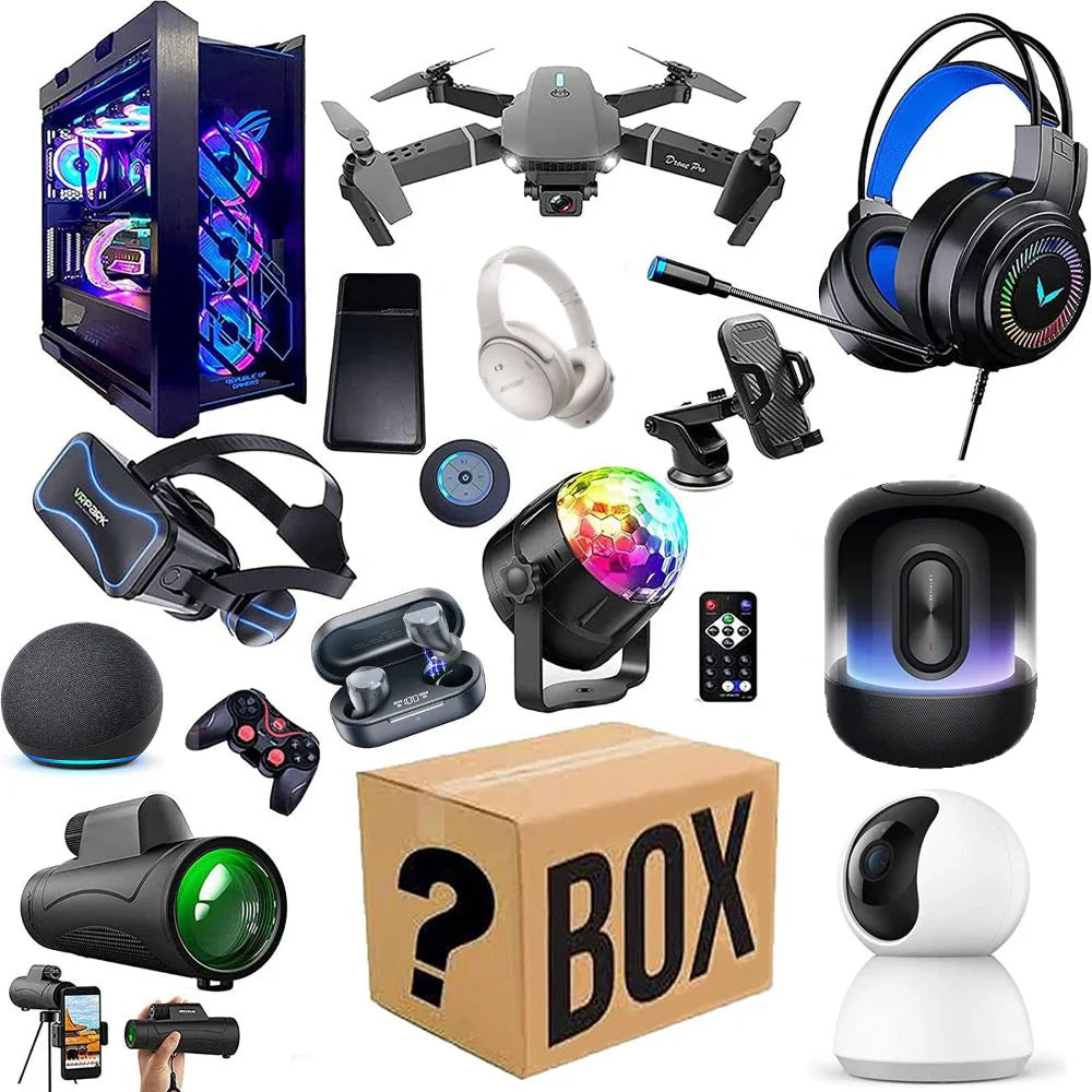 Lucky Electronics Vintage Mystery Festival Gift Box Random Boxes for 4G Devices SIM Slot Drop Surprise Caja Misteriosa