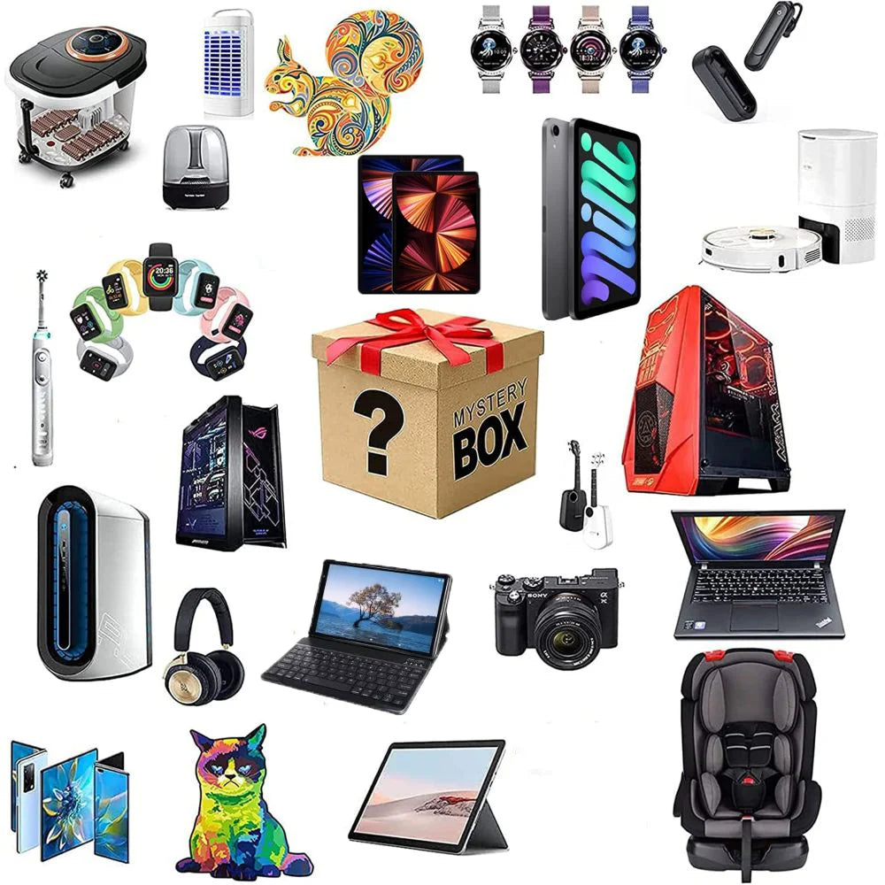 Lucky Electronics Vintage Mystery Festival Gift Box Random Boxes for 4G Devices SIM Slot Drop Surprise Caja Misteriosa