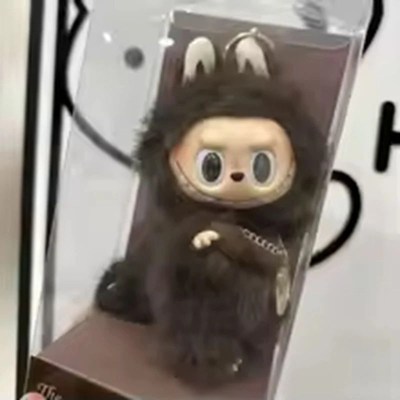 Labubu Plush Toys SKULLPANDA Mokoko Zimomo Halloween Labubu Keychain Doll Christmas Gift Keyring Kids Toys Replica
