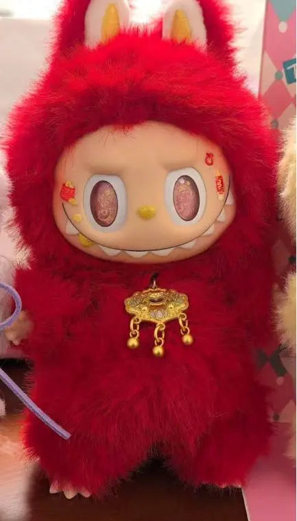 Labubu Plush Toys SKULLPANDA Mokoko Zimomo Halloween Labubu Keychain Doll Christmas Gift Keyring Kids Toys Replica