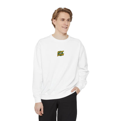 Floral Wave Sweatshirt — Tropical Flower Graphic Crewneck